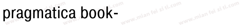 pragmatica book字体转换